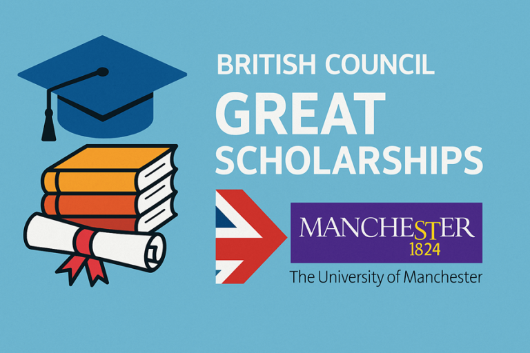 British Council GREAT Scholarships at Manchester University (UK)