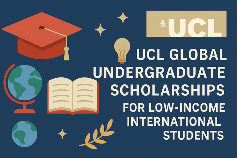 UCL Global Undergraduate Scholarships for Low‑Income International Students