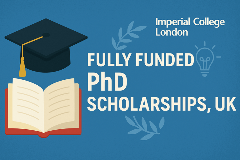 Imperial College London Fully Funded PhD Scholarships, UK