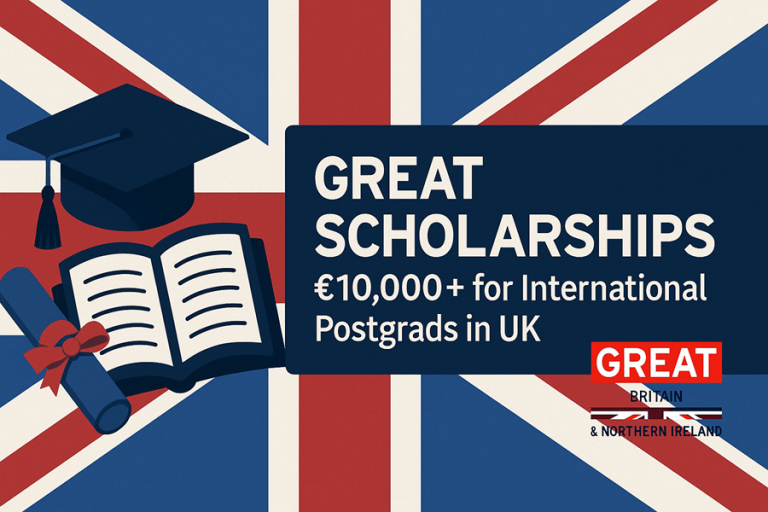 GREAT Scholarships: £10,000+ for International Postgrads in UK